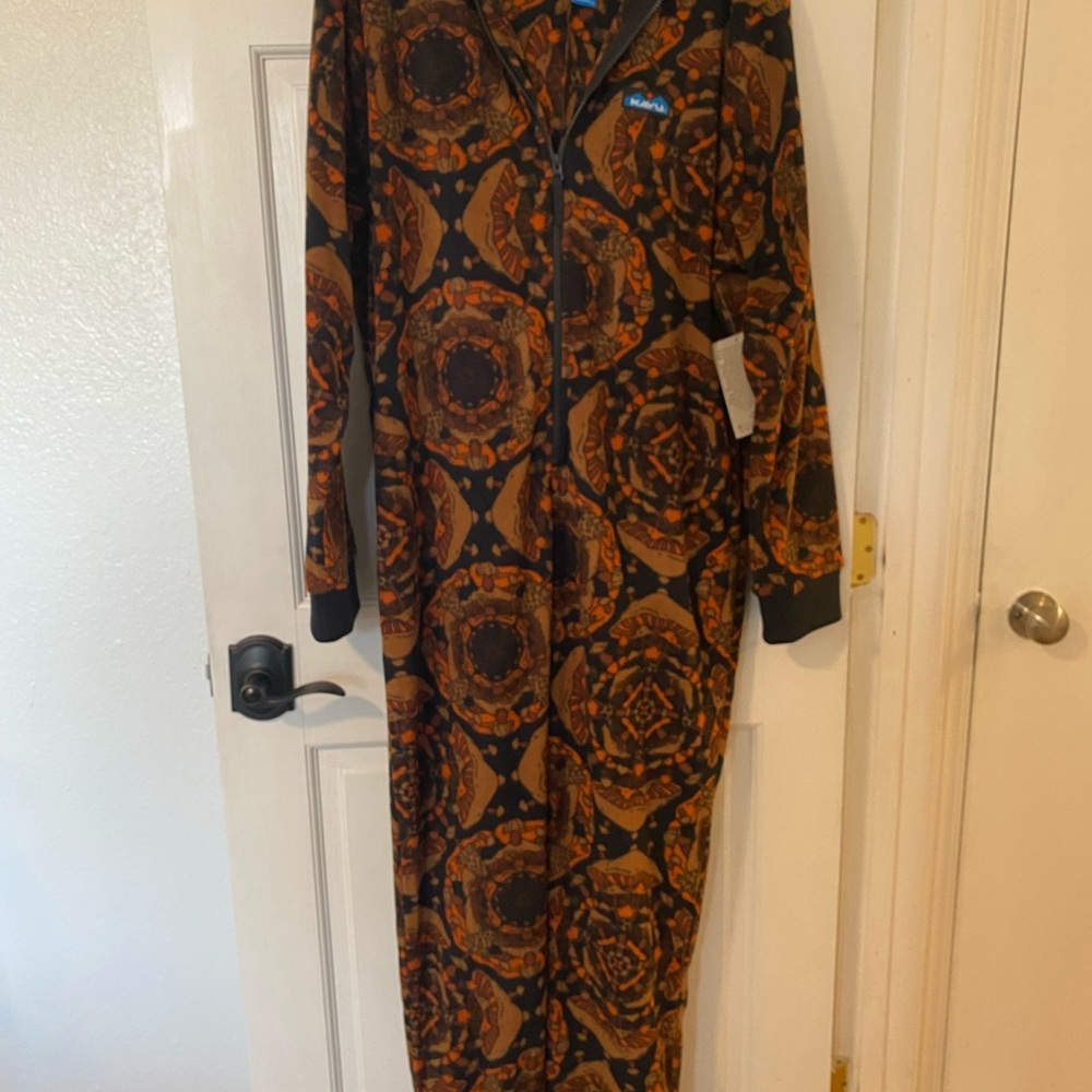 Kavu Brown and Black Patterned Onesie